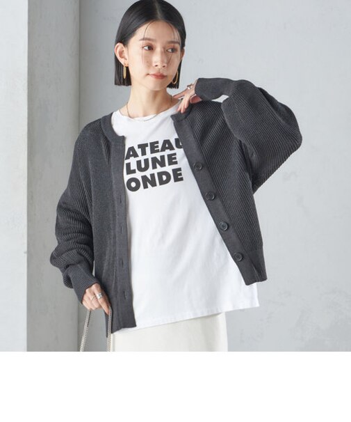 ローズ ペトール ロング スリーブ プリント TEE