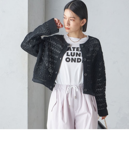 ローズ ペトール ロング スリーブ プリント TEE