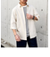 SHIPS any: 〈洗濯機可能〉コットン / リネン ７分袖 レギュラー シャツ 24SS◇