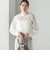 《一部追加予約》〈手洗い可能〉オーガンジー リボン ブラウス