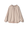 【一部WEB限定】〈手洗い可能〉ヴィンテージ サテン ネック ギャザー ブラウス
