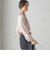 〈手洗い可能〉ヴィンテージ サテン ネック ギャザー ブラウス