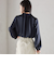 〈手洗い可能〉ヴィンテージ サテン ネック ギャザー ブラウス