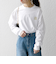 【WEB限定】SHIPS any: BLAH BLAH BLAH.ワンポイント 刺繍 ルーズ Tシャツ (ロンT)◆