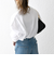 【WEB限定】SHIPS any: BLAH BLAH BLAH.ワンポイント 刺繍 ルーズ Tシャツ (ロンT)◆