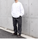 【WEB限定】SHIPS any: BLAH BLAH BLAH.ワンポイント 刺繍 ルーズ Tシャツ (ロンT)◆