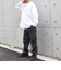 【WEB限定】SHIPS any: BLAH BLAH BLAH.ワンポイント 刺繍 ルーズ Tシャツ (ロンT)◆