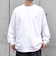 【WEB限定】SHIPS any: BLAH BLAH BLAH.ワンポイント 刺繍 ルーズ Tシャツ (ロンT)◆