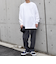 【WEB限定】SHIPS any: BLAH BLAH BLAH.ワンポイント 刺繍 ルーズ Tシャツ (ロンT)◆