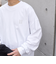 【WEB限定】SHIPS any: BLAH BLAH BLAH.ワンポイント 刺繍 ルーズ Tシャツ (ロンT)◆
