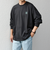【WEB限定】SHIPS any: BLAH BLAH BLAH.ワンポイント 刺繍 ルーズ Tシャツ (ロンT)◆