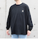 【WEB限定】SHIPS any: BLAH BLAH BLAH.ワンポイント 刺繍 ルーズ Tシャツ (ロンT)◆