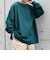 【WEB限定】SHIPS any: BLAH BLAH BLAH.ワンポイント 刺繍 ルーズ Tシャツ (ロンT)◆