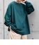 【WEB限定】SHIPS any: BLAH BLAH BLAH.ワンポイント 刺繍 ルーズ Tシャツ (ロンT)◆