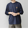 【WEB限定】SHIPS any: BLAH BLAH BLAH.ワンポイント 刺繍 ルーズ Tシャツ (ロンT)◆