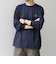 【WEB限定】SHIPS any: BLAH BLAH BLAH.ワンポイント 刺繍 ルーズ Tシャツ (ロンT)◆
