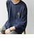 【WEB限定】SHIPS any: BLAH BLAH BLAH.ワンポイント 刺繍 ルーズ Tシャツ (ロンT)◆