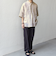 SHIPS any: ピュアリネン バンド スキッパー ハーフスリーブ プルオーバー シャツ 25SS◇