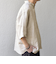 SHIPS any: ピュアリネン バンド スキッパー ハーフスリーブ プルオーバー シャツ 25SS◇