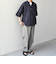 SHIPS any: ピュアリネン バンド スキッパー ハーフスリーブ プルオーバー シャツ 25SS◇