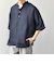 SHIPS any: ピュアリネン バンド スキッパー ハーフスリーブ プルオーバー シャツ 25SS◇