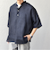 SHIPS any: ピュアリネン バンド スキッパー ハーフスリーブ プルオーバー シャツ 25SS◇