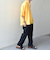 SHIPS any: ピュアリネン バンド スキッパー ハーフスリーブ プルオーバー シャツ 25SS◇