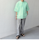 SHIPS any: ピュアリネン バンド スキッパー ハーフスリーブ プルオーバー シャツ 25SS◇