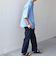 SHIPS any: ピュアリネン バンド スキッパー ハーフスリーブ プルオーバー シャツ 25SS◇
