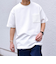 【WEB限定】SHIPS any: ジャカード フェイクレイヤード ポケット Tシャツ◇