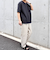【WEB限定】SHIPS any: ジャカード フェイクレイヤード ポケット Tシャツ◇