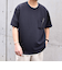 【WEB限定】SHIPS any: ジャカード フェイクレイヤード ポケット Tシャツ◇