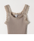 BASIC COTTON:〈洗濯機可能〉レースキャミソール 25SS