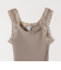 BASIC COTTON:〈洗濯機可能〉レースキャミソール 25SS