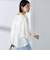 〈手洗い可能〉シルク混 シアー 羽織 シャツ