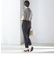 〈接触冷感 / 手洗い可能〉アセテート混 バックサテン テーパード パンツ