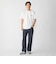 【WEB限定】SHIPS: STYLISH STANDARD ロゴ 刺繍 Tシャツ