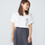 【WEB限定】SHIPS: STYLISH STANDARD ロゴ 刺繍 Tシャツ