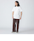 【WEB限定】SHIPS: STYLISH STANDARD ロゴ 刺繍 Tシャツ