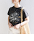 【WEB限定】〈手洗い可能〉フラワー 箔 プリント ロゴ TEE