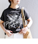 【WEB限定】〈手洗い可能〉フラワー 箔 プリント ロゴ TEE