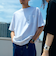 【WEB限定】SHIPS:〈汗染み防止加工〉ワンポイントロゴ ビッグシルエットヘビーウェイトTシャツ