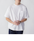 【WEB限定】SHIPS:〈汗染み防止加工〉ワンポイントロゴ ビッグシルエットヘビーウェイトTシャツ