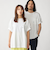 【WEB限定】SHIPS:〈汗染み防止加工〉ワンポイントロゴ ビッグシルエットヘビーウェイトTシャツ