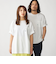 【WEB限定】SHIPS:〈汗染み防止加工〉ワンポイントロゴ ビッグシルエットヘビーウェイトTシャツ