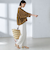 〈手洗い可能〉ツイル ドロスト パンツ