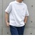 【WEB限定】SHIPS any: BLAH BLAH BLAH.ワンポイント 刺繍 ルーズ Tシャツ(ユニセックス)◇