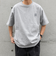 【WEB限定】SHIPS any: BLAH BLAH BLAH.ワンポイント 刺繍 ルーズ Tシャツ(ユニセックス)◇