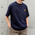 【WEB限定】SHIPS any: BLAH BLAH BLAH.ワンポイント 刺繍 ルーズ Tシャツ(ユニセックス)◇