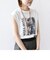 *【SHIPS別注】81BRANCA:ノースリーブ シアー フォト TEE ◇